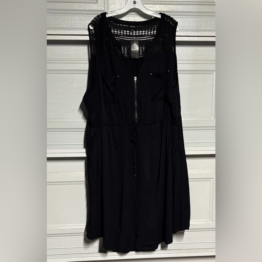Torrid black Dress with Front Zip - Picture 4 of 8